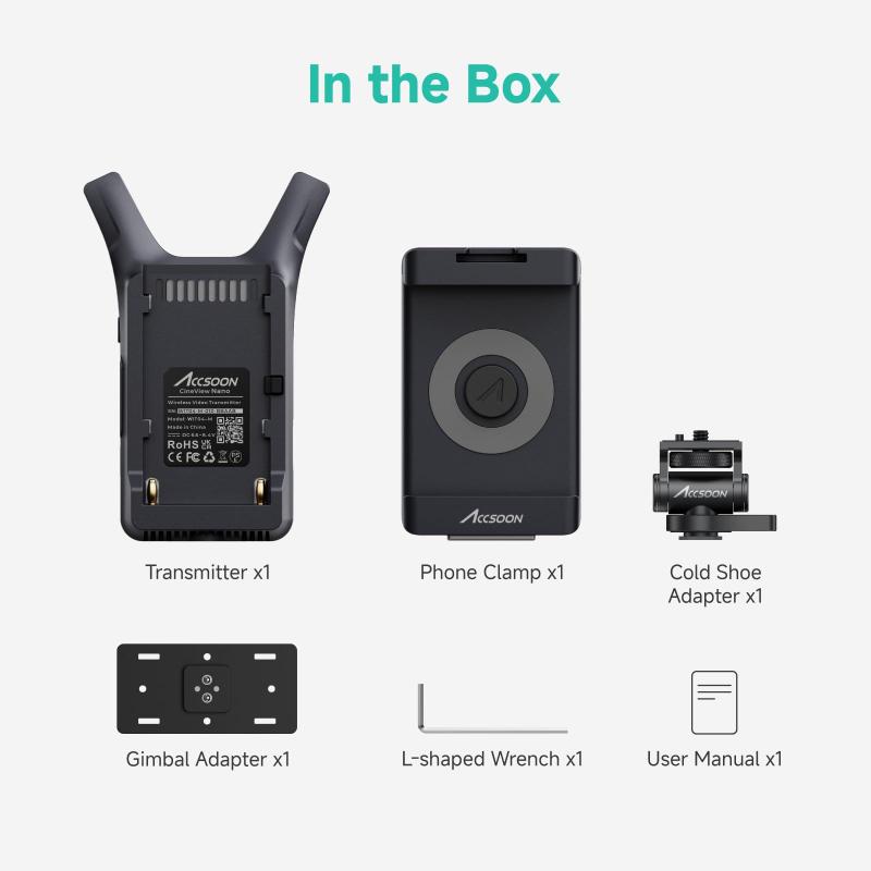 Accsoon CineView Nano トランスミッター Transmissor de vídeo sem fio Accsoon CineView Nano 1080p60